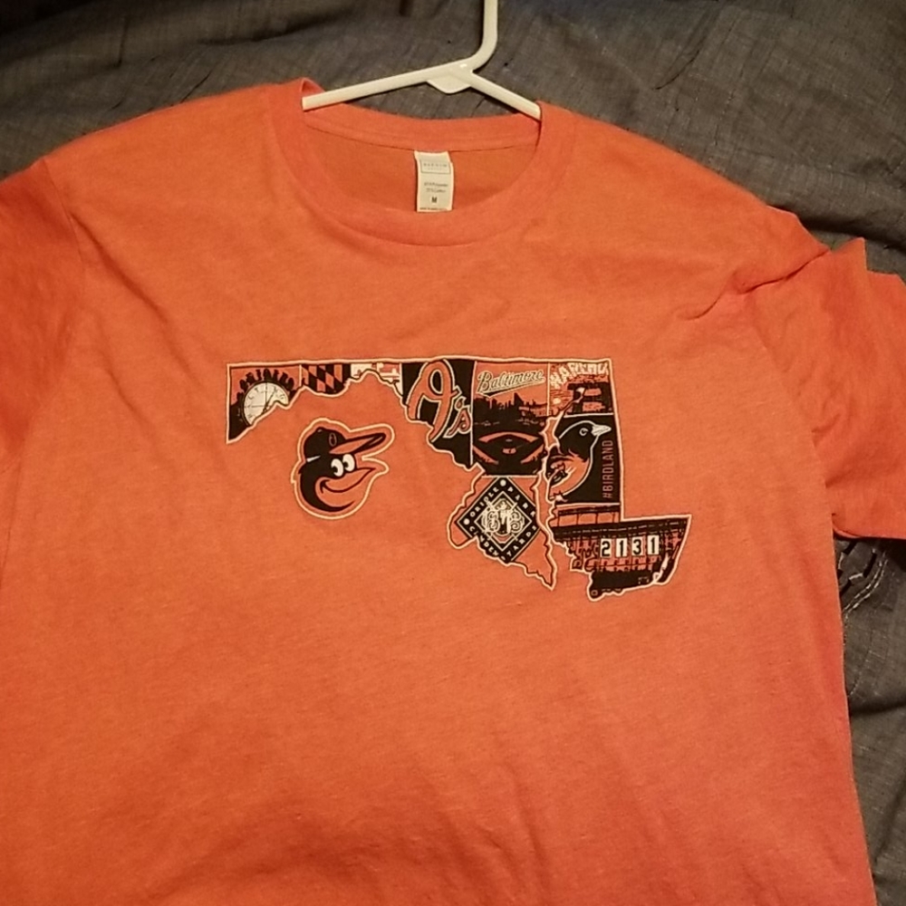 Baltimore Orioles(Maryland State Shape)